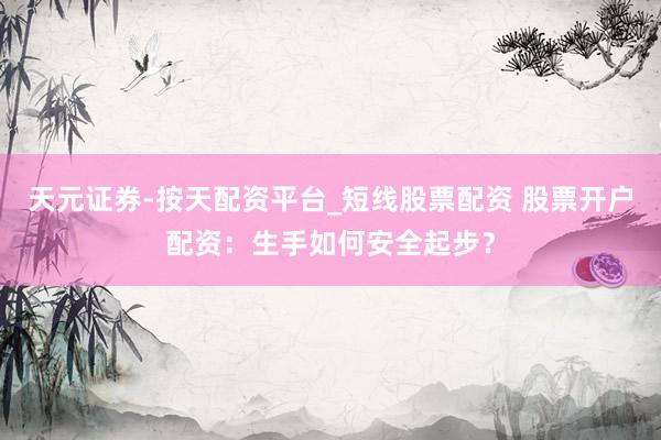 天元证券-按天配资平台_短线股票配资 股票开户配资：生手如何安全起步？