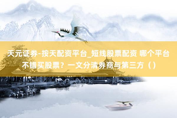 天元证券-按天配资平台_短线股票配资 哪个平台不错买股票？一文分清券商与第三方（）